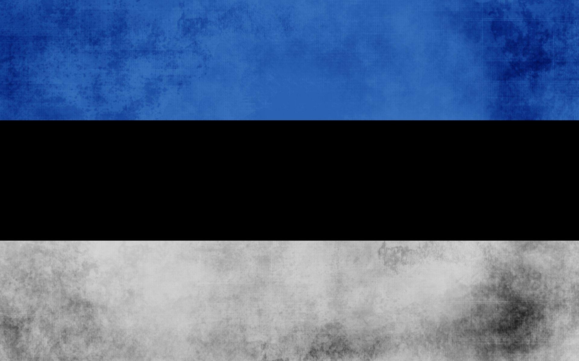 blue, black, white, flags, Estonia