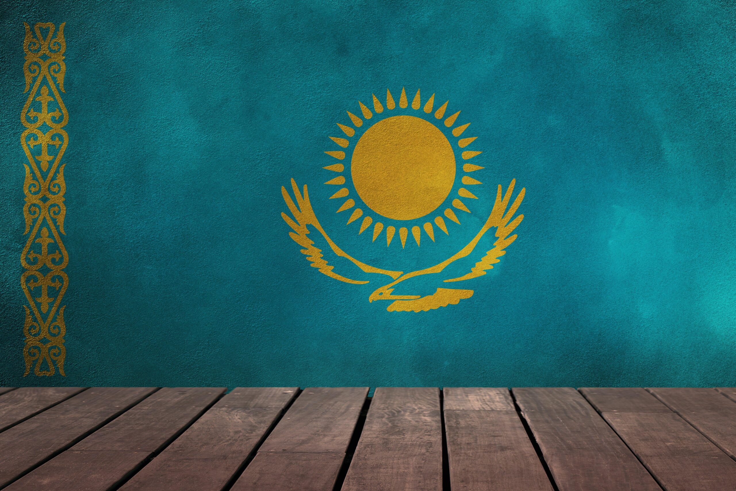 px flag of kazakhstan desktop backgrounds wallpapers by