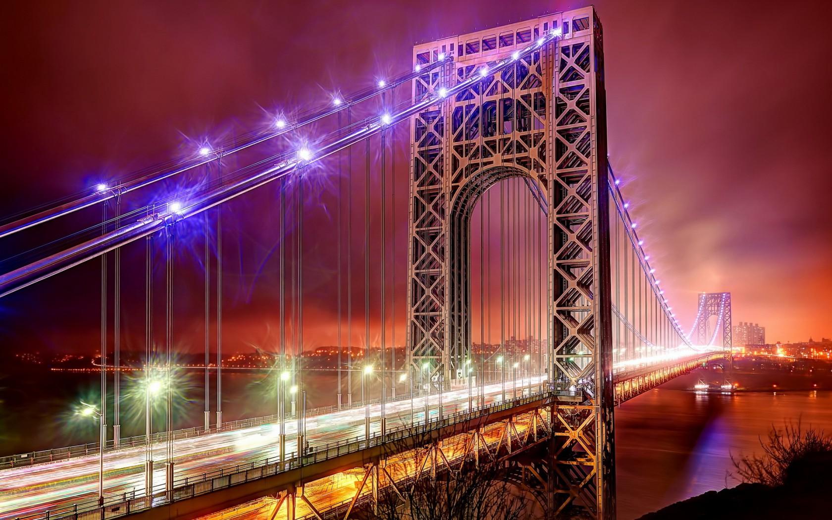 George Washington Bridge city HD wallpapers