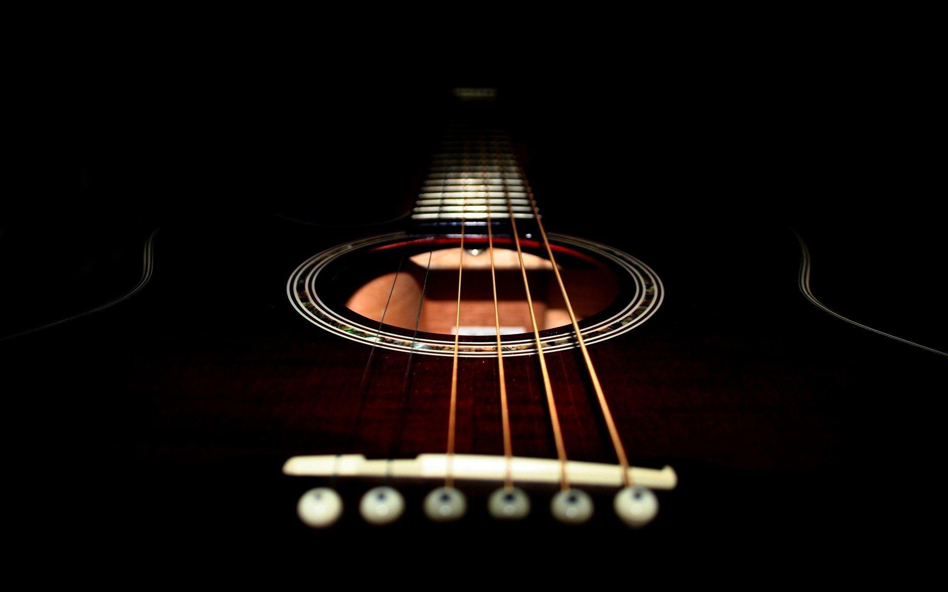 black acoustic guitar wallpapers Gallery