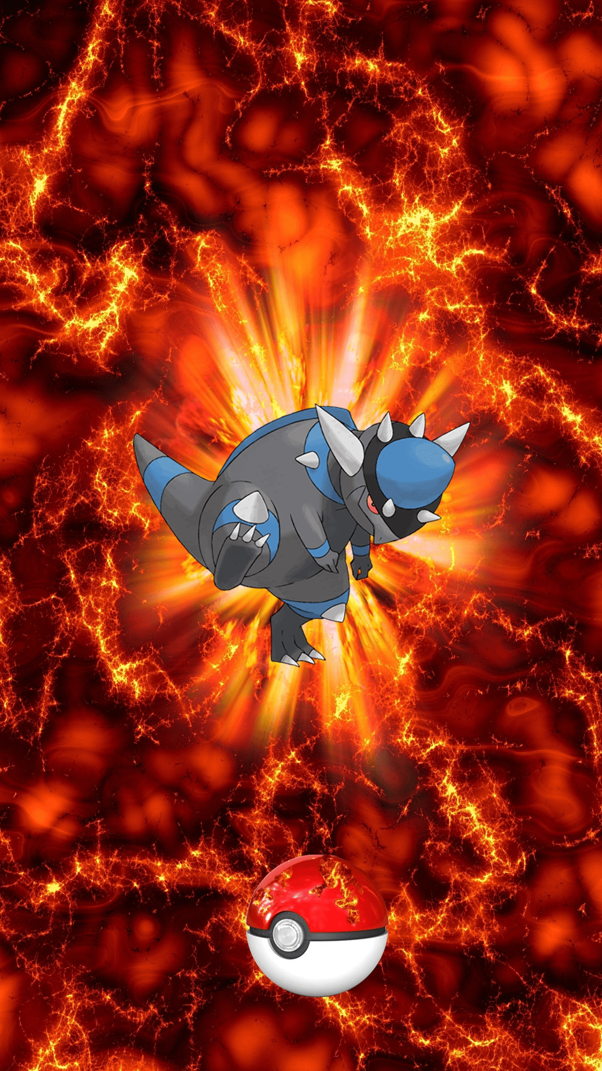 409 Fire Pokeball Rampardos Rampald 26 Cranidos