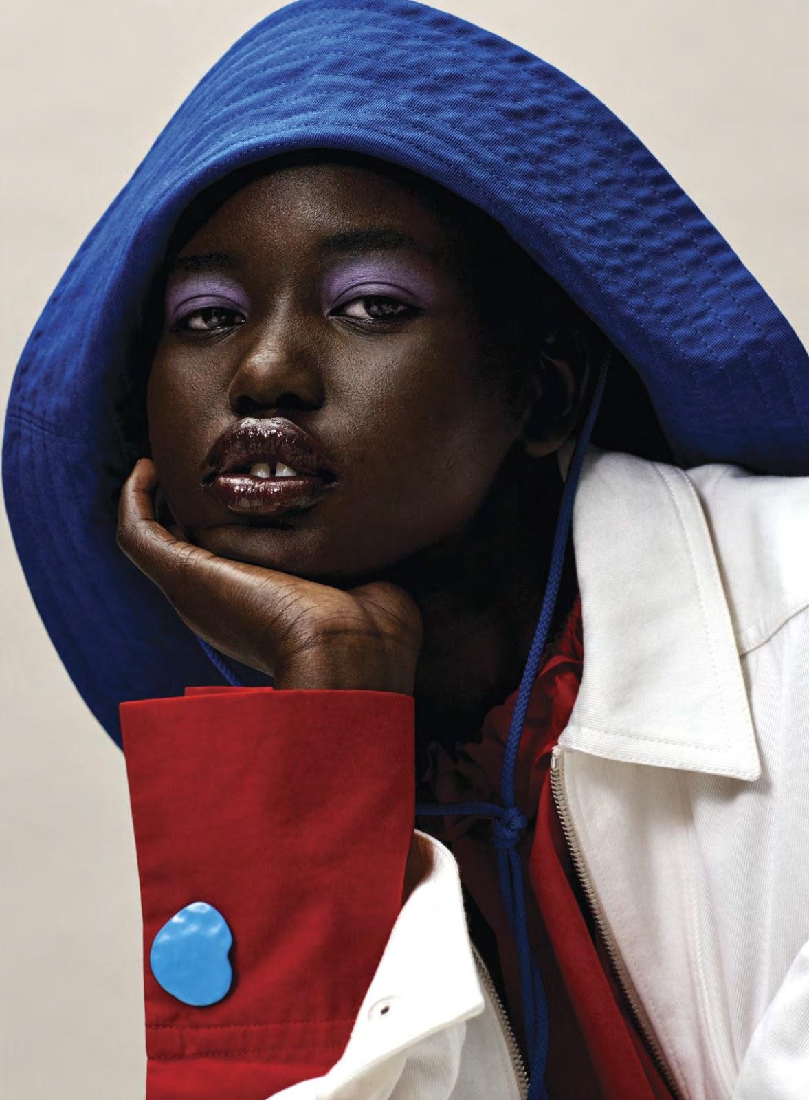 Adut Akech in Vogue USA January 2019 by Josh Olins