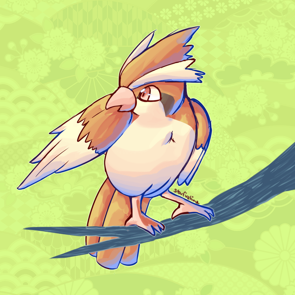 Pidgey Preening by Southrobin