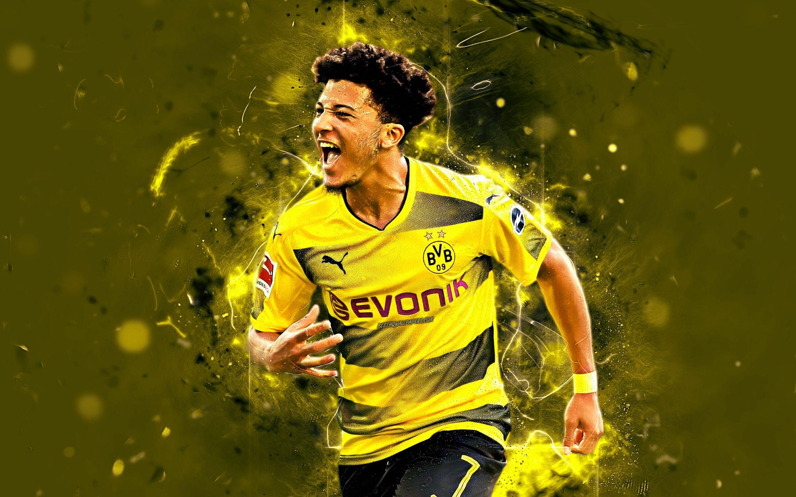 Download wallpapers Jadon Sancho, english footballers, Borussia