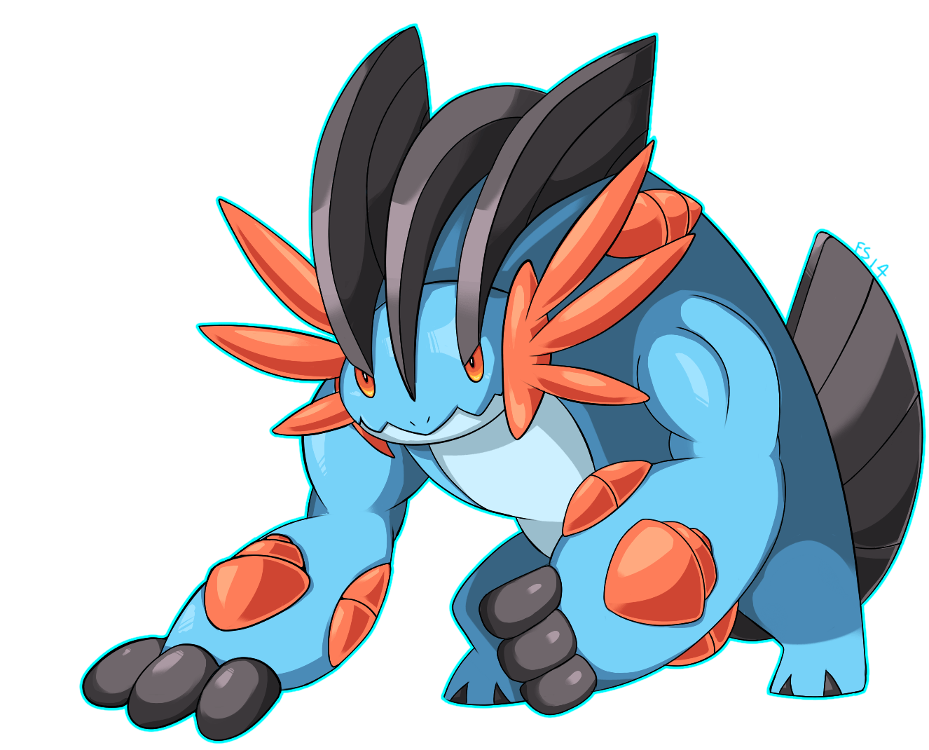 Mega Swampert by monomite