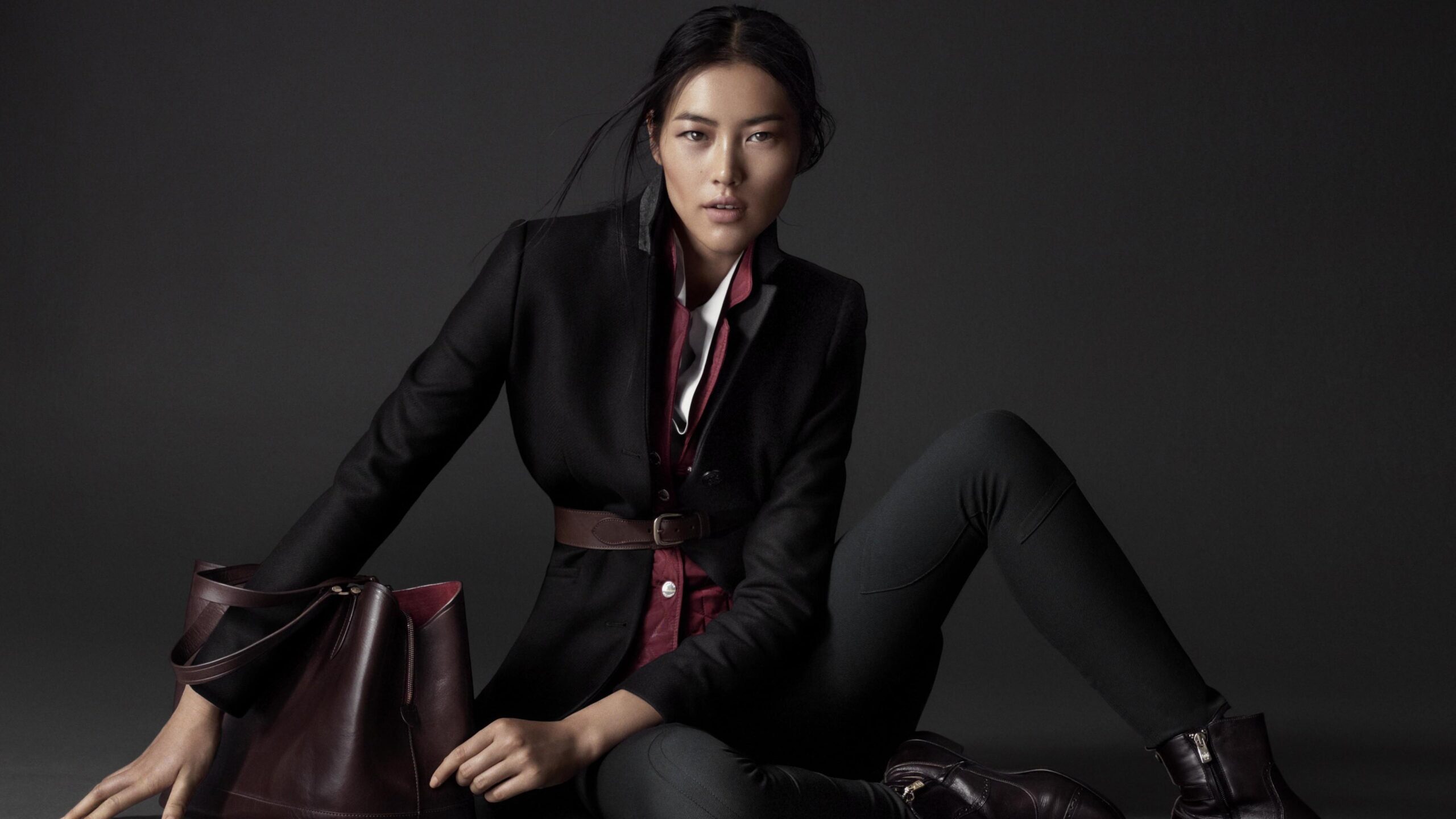 Wallpapers Liu Wen, Top Fashion Models 2015, model, brunette, suit