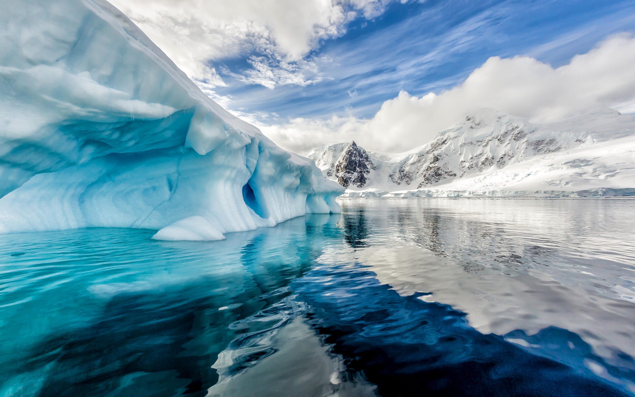 Download wallpapers Antarctica, 4k, iceberg, South ocea, glaciers