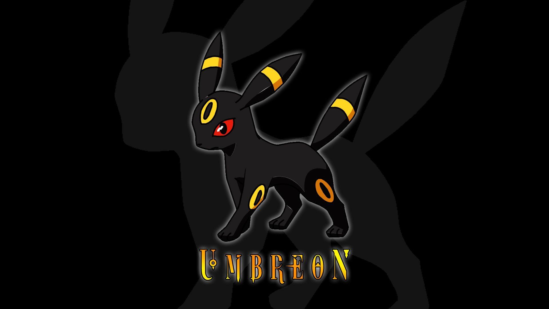 pokemon umbreon eeveelutions black backgrounds wallpapers