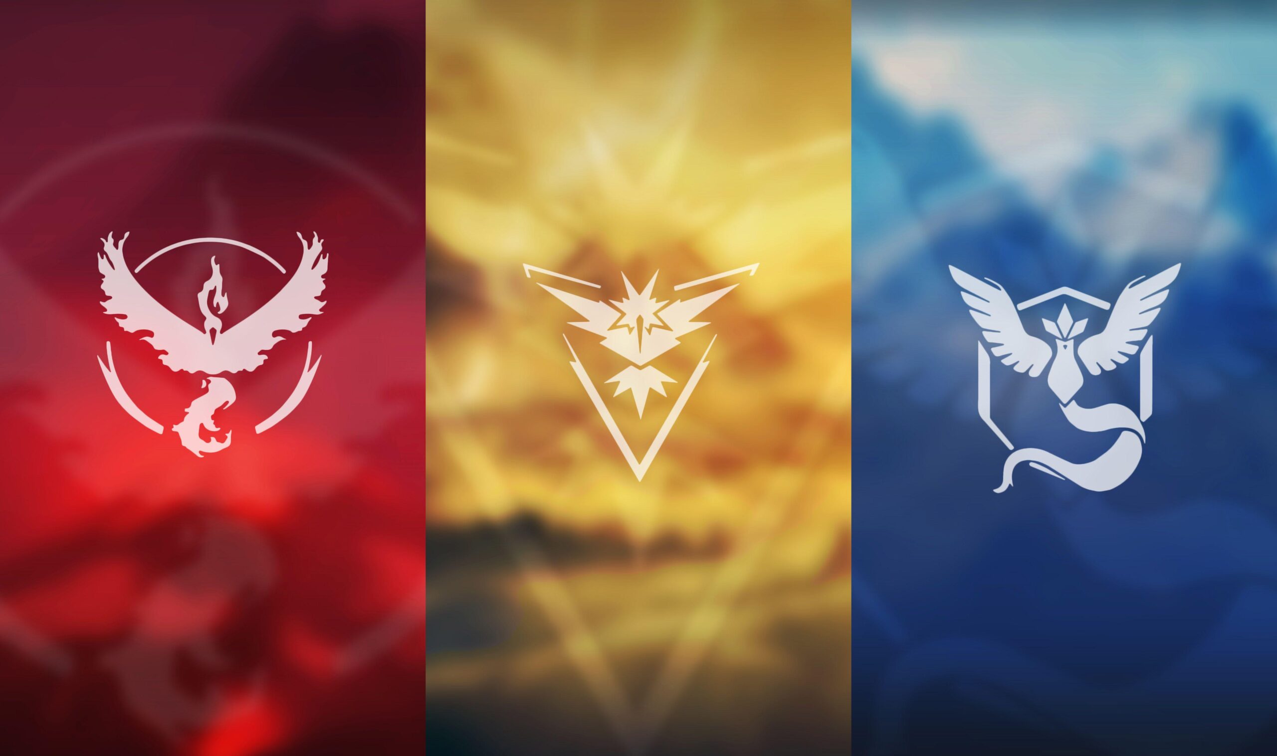 Wallpapers Pokemon Go, Teams, Team Red, Team Blue, Team Yellow, Team