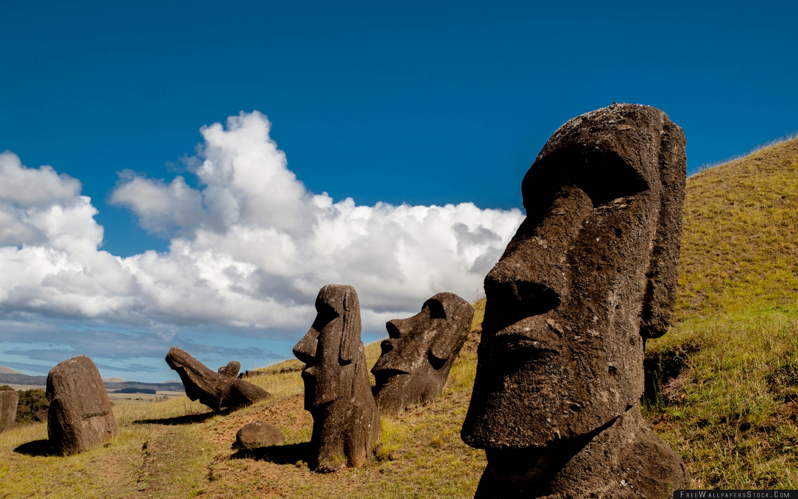 Chile Easter Island Rapa Nui Moai Statue Carved Image Idol Wallpapers