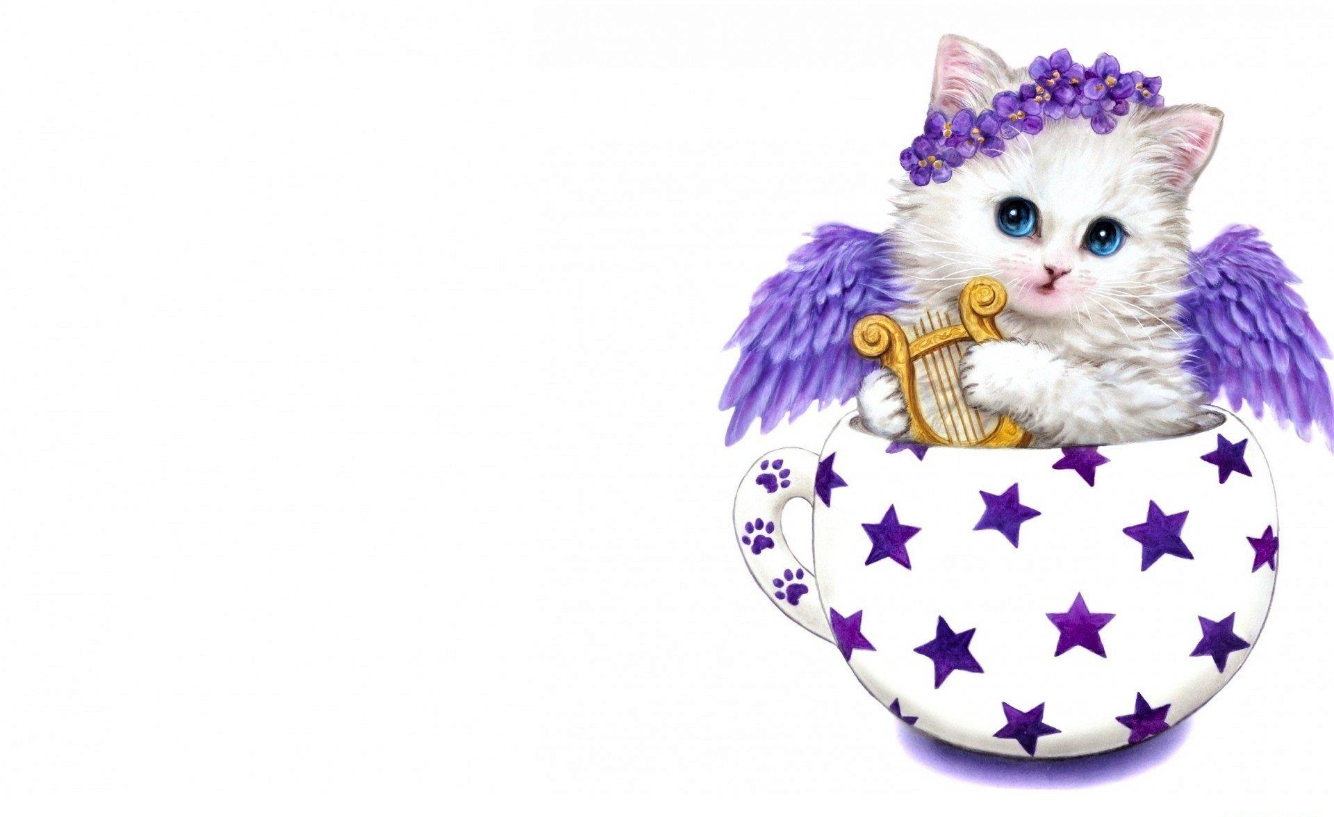 Angel Kitten HD Wallpapers