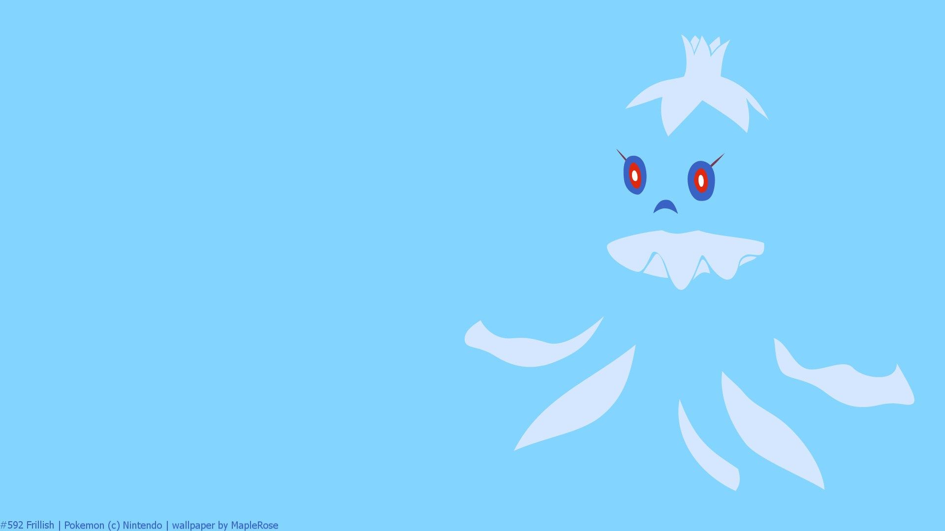 Frillish, Minimal, Pokemon, Pokemon Generation V HD Wallpapers