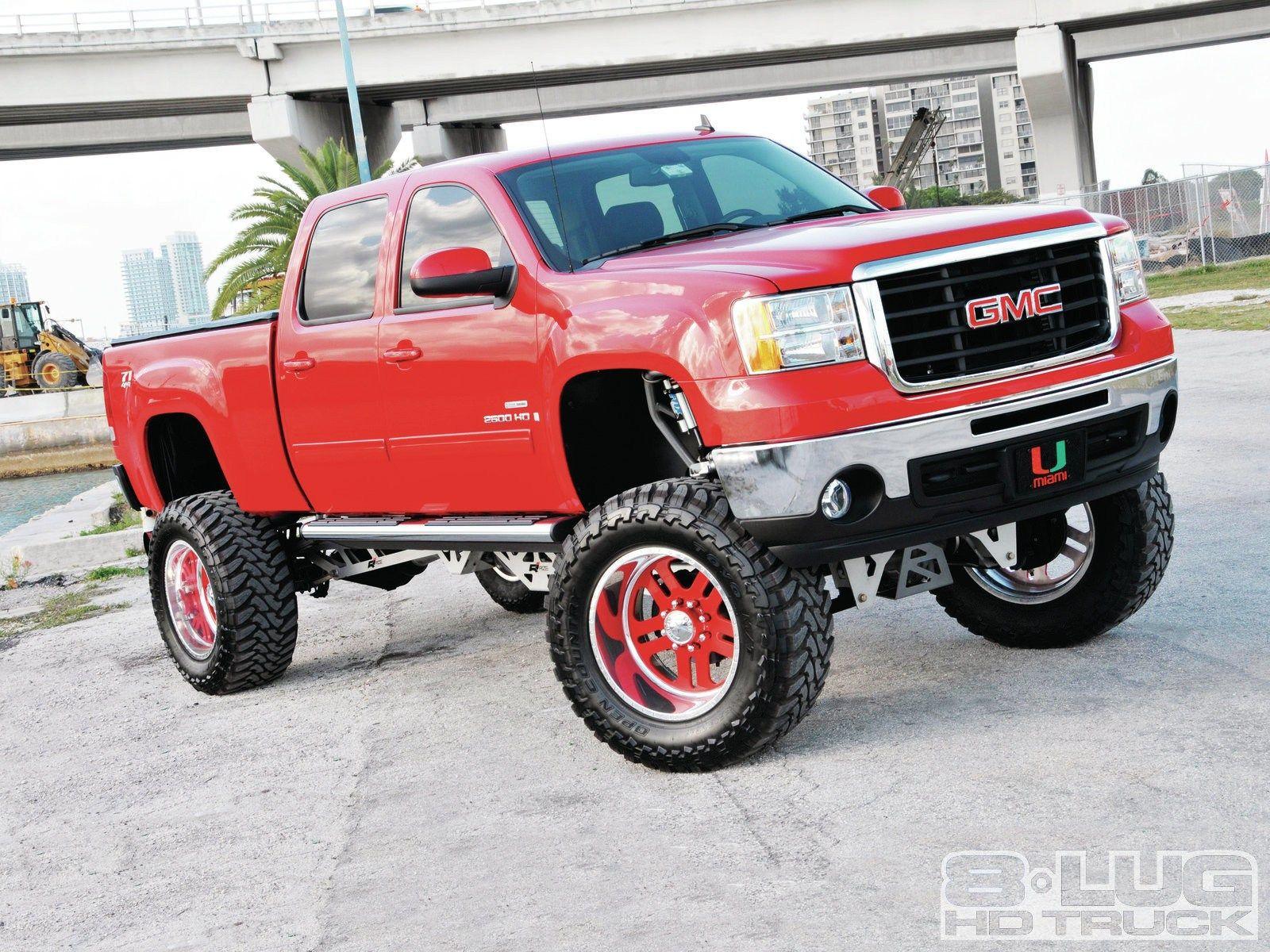 Gmc Trucks Wallpapers Advanced 2014 Gmc Sierra Lifted Red Image 106