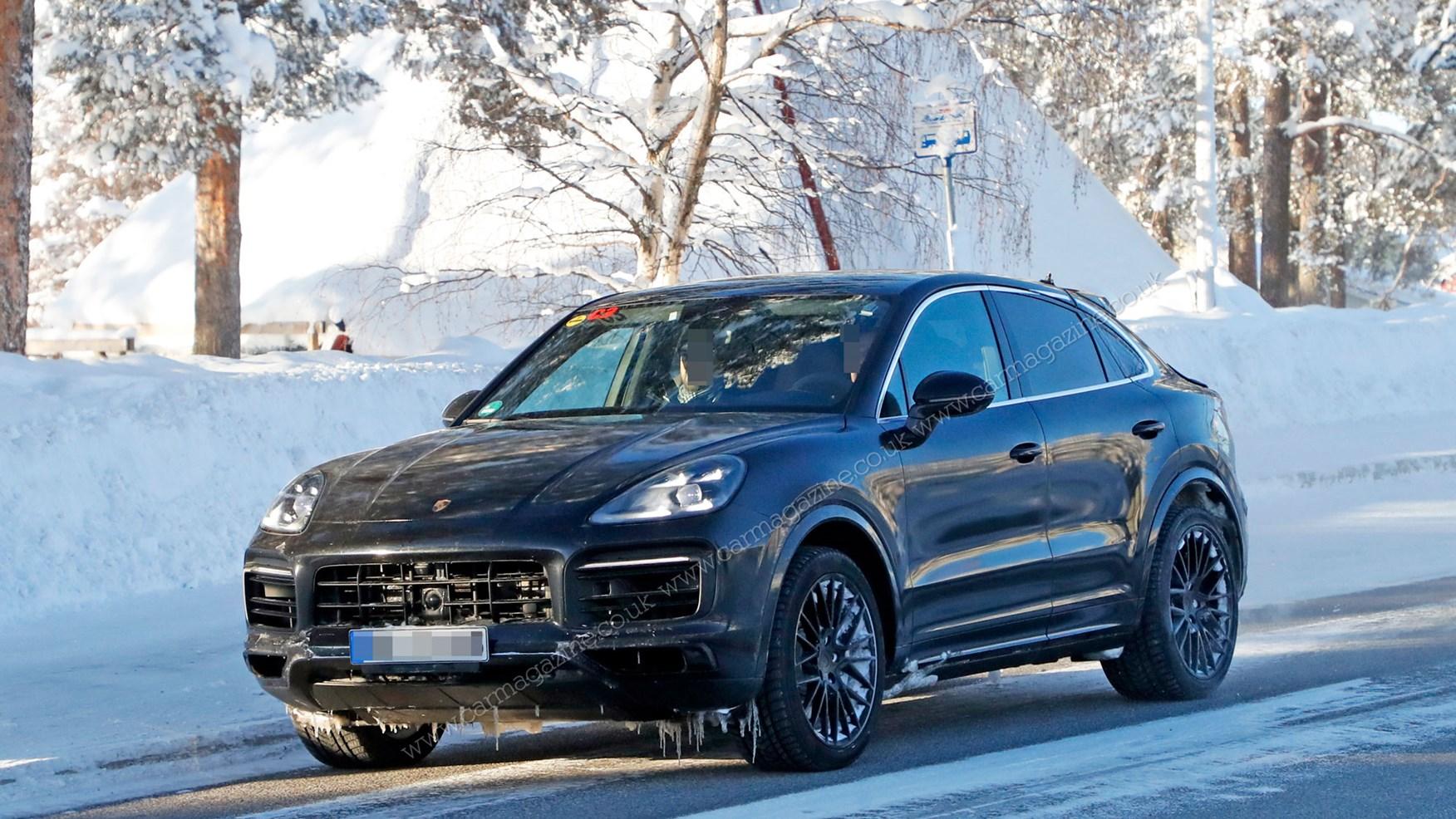 Porsche Cayenne Coupe: sporty SUV spotted winter testing