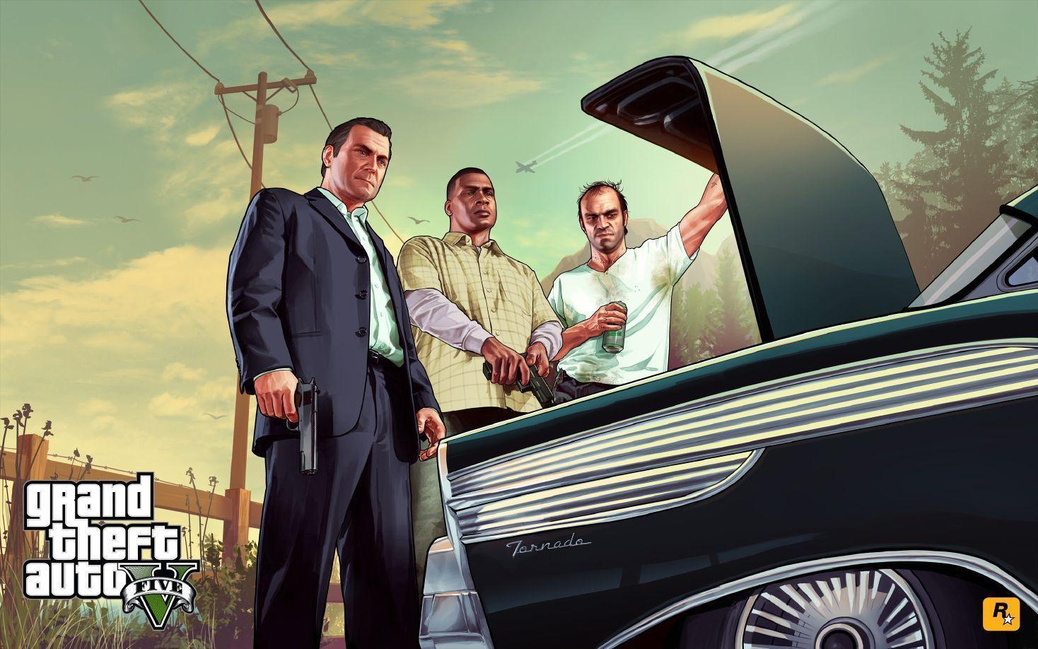 Rockstar release new GTA 5 wallpapers. Official cover revealed