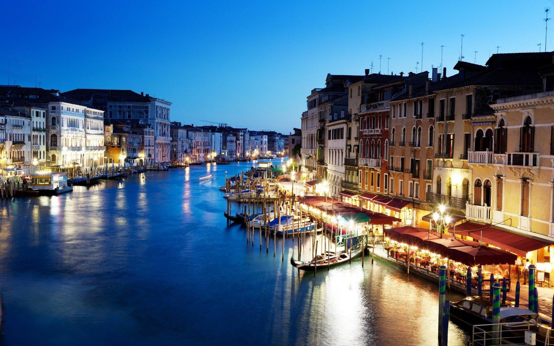 italy grand canal venice night canal grande HD wallpapers