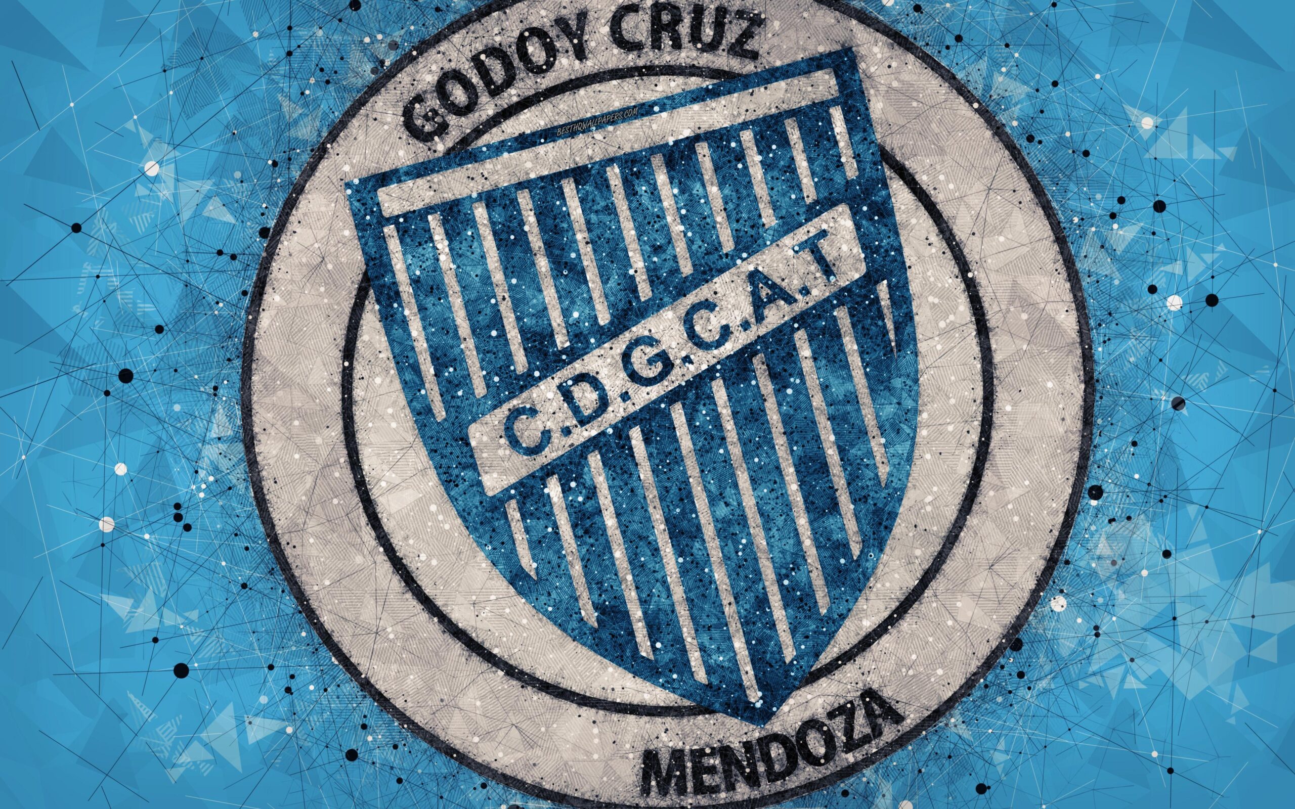 Download wallpapers Godoy Cruz Antonio Tomba, 4k, logo, geometric