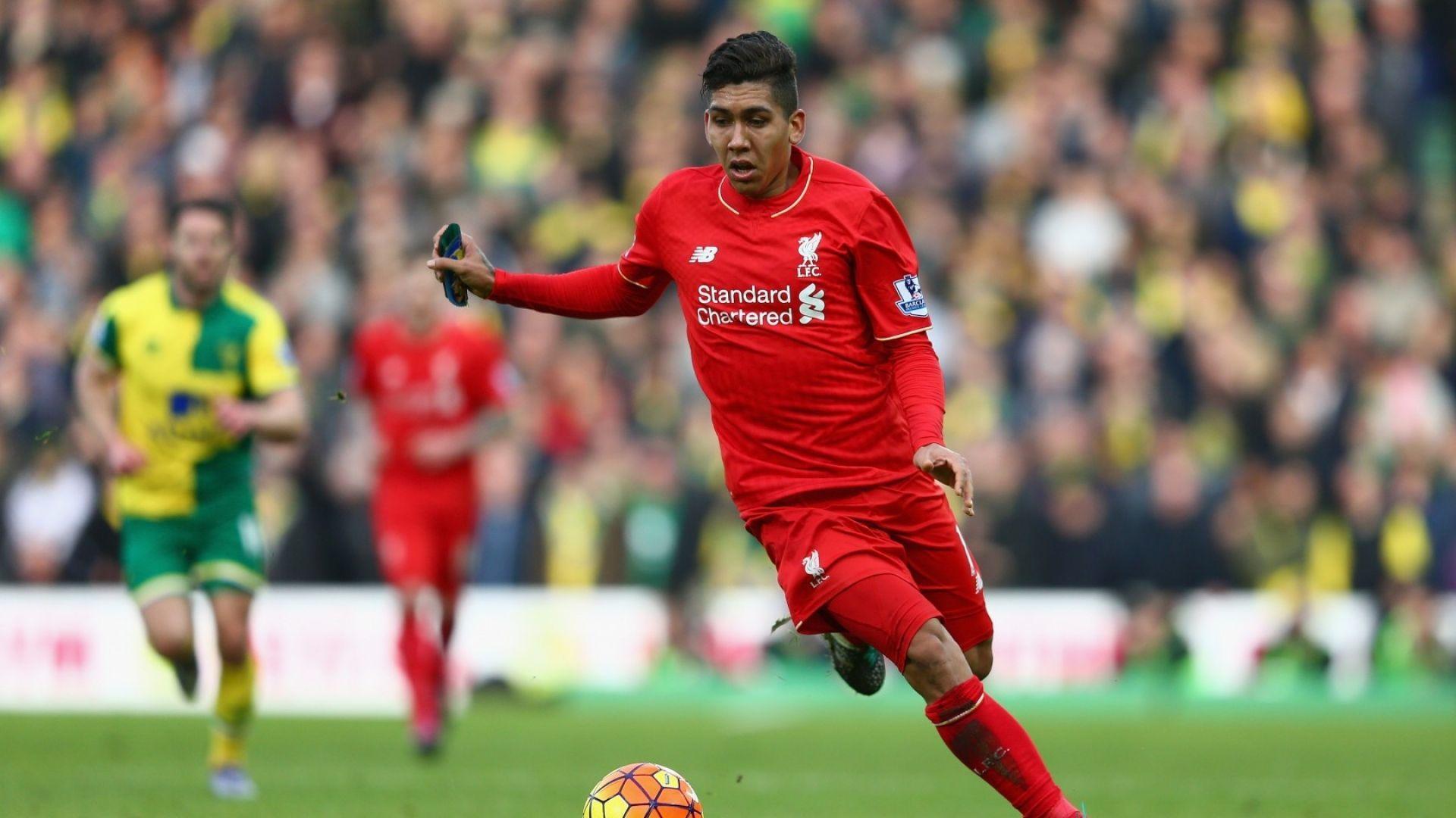 Download Wallpapers Roberto firmino, Liverpool, Football