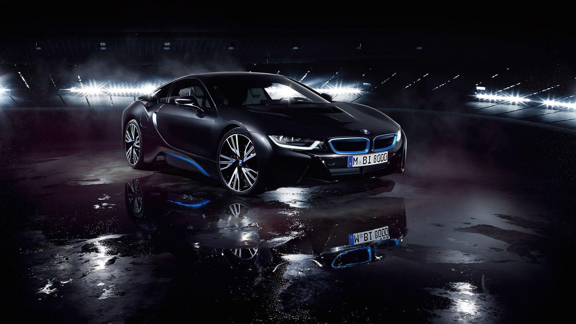 BMW i8 Matte Black Wallpapers