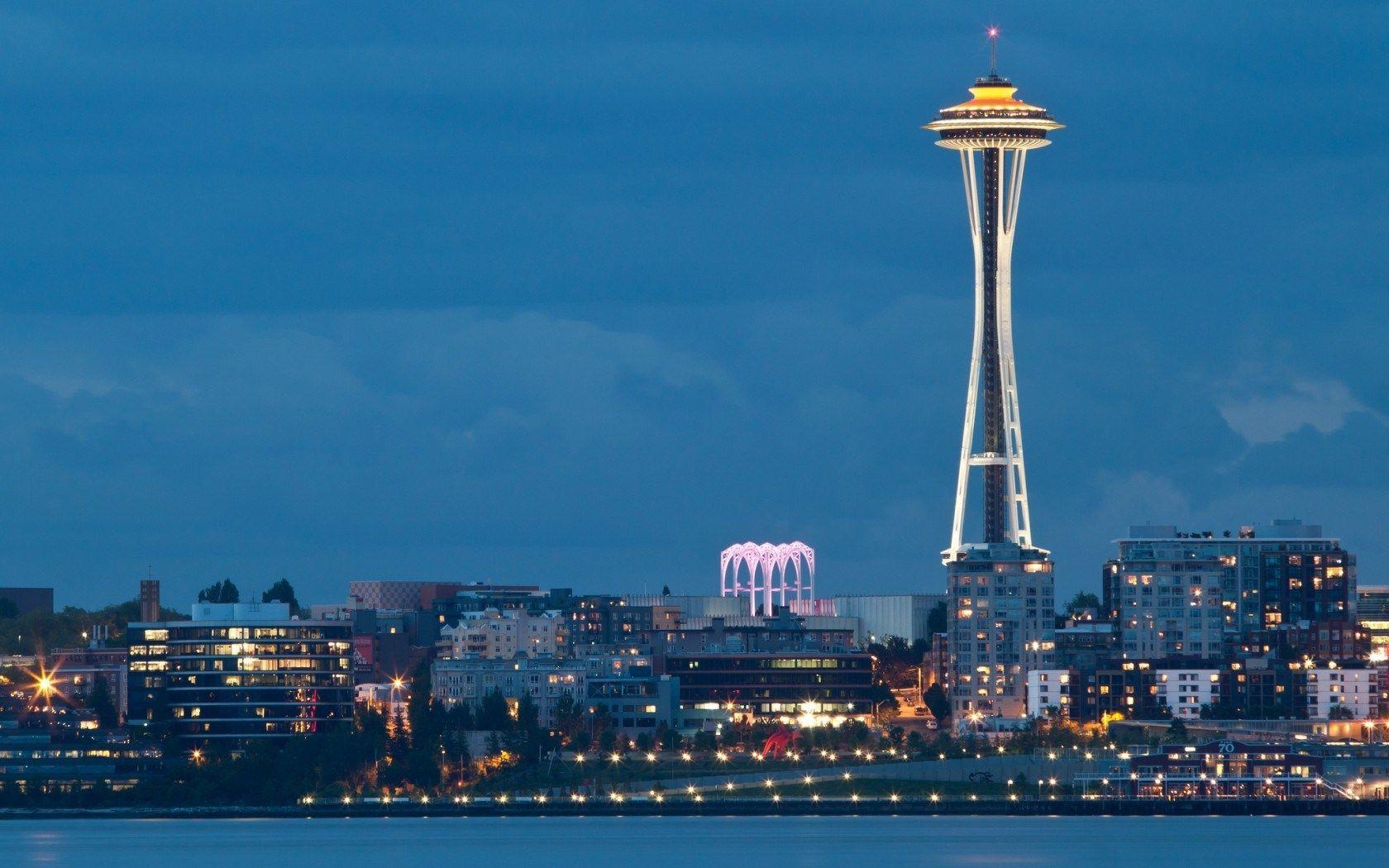 2014 Space Needle Tower In Seattle Washington USA