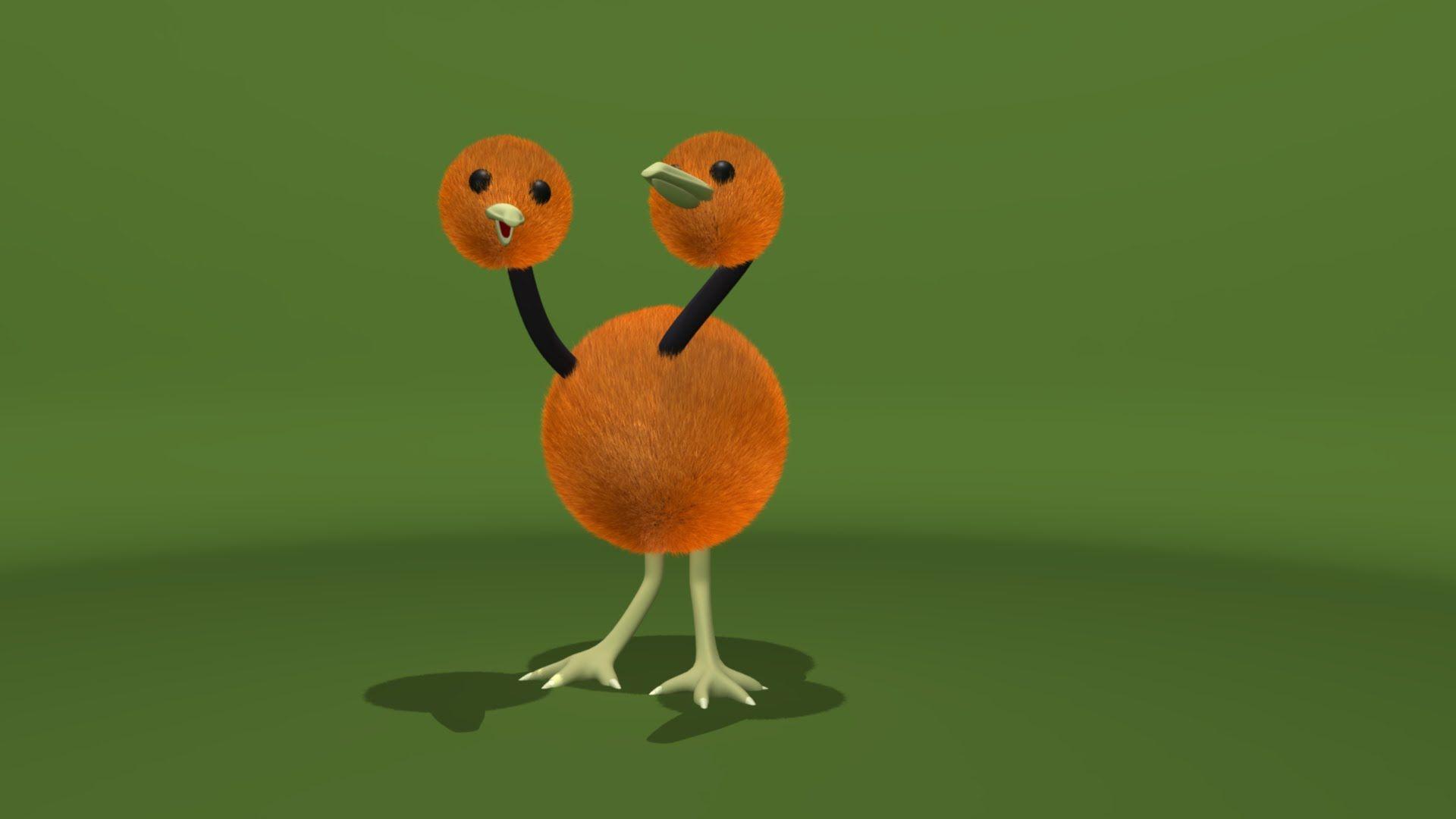 Pokemon Red and Blue: Doduo 3D Model