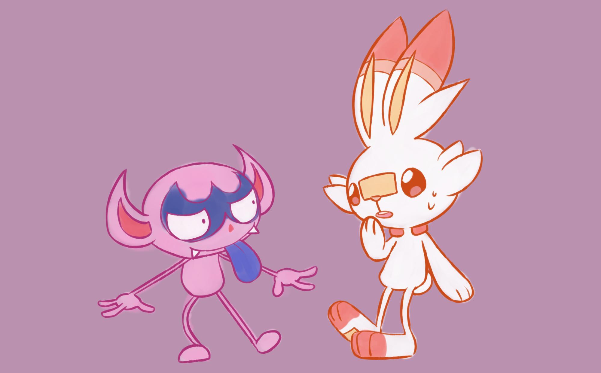 Scorbunny and Impidimp