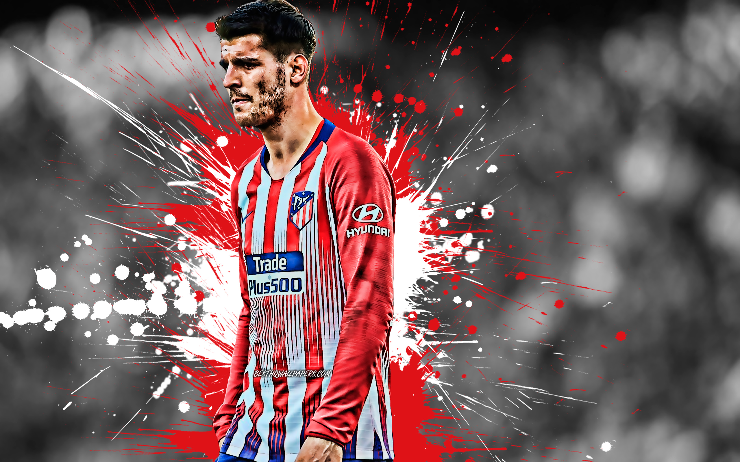 Descargar fondos de pantalla Álvaro Morata, 4k, español, jugador de