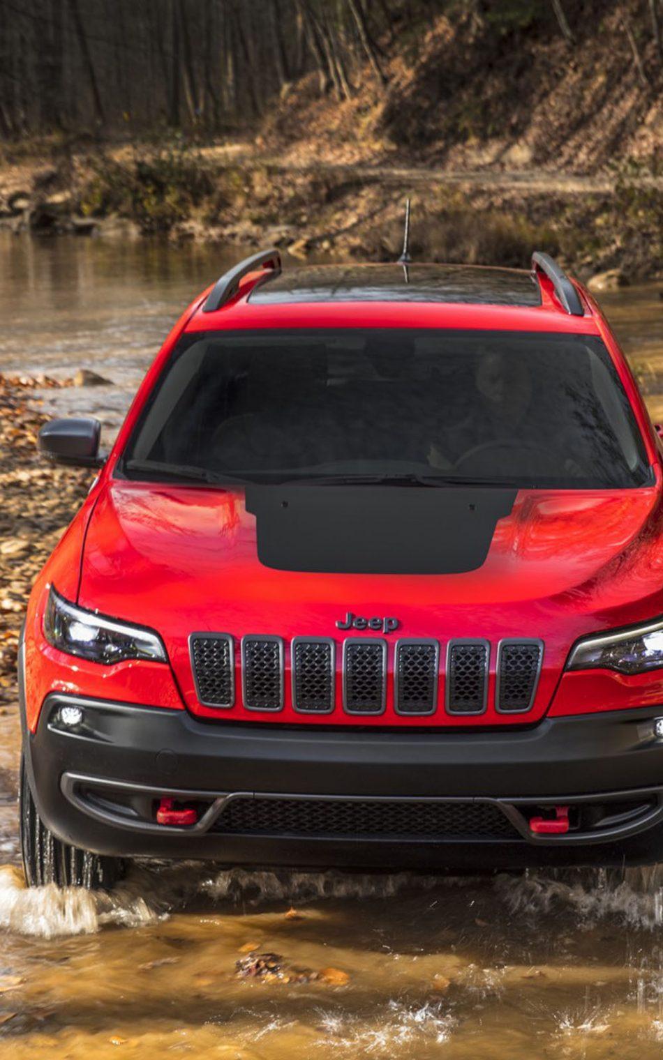 Download Red Jeep Cherokee Trailhawk Free Pure 4K Ultra HD Mobile