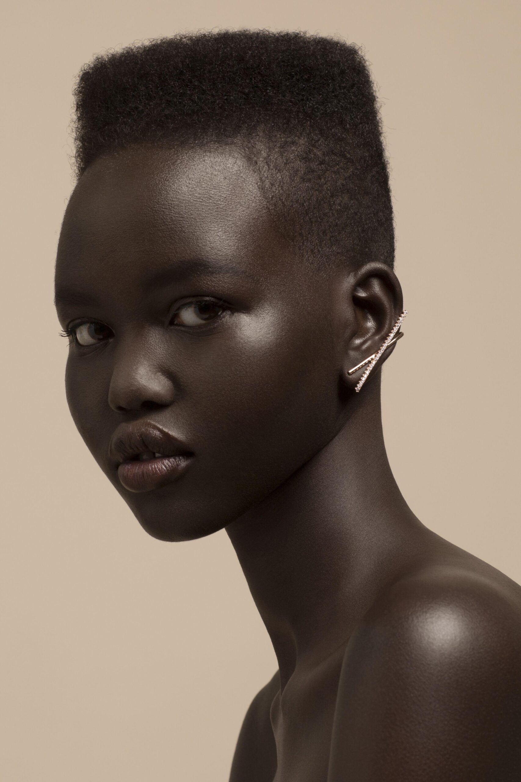 Adut Akech Bior for RYAN STORER Collection Six