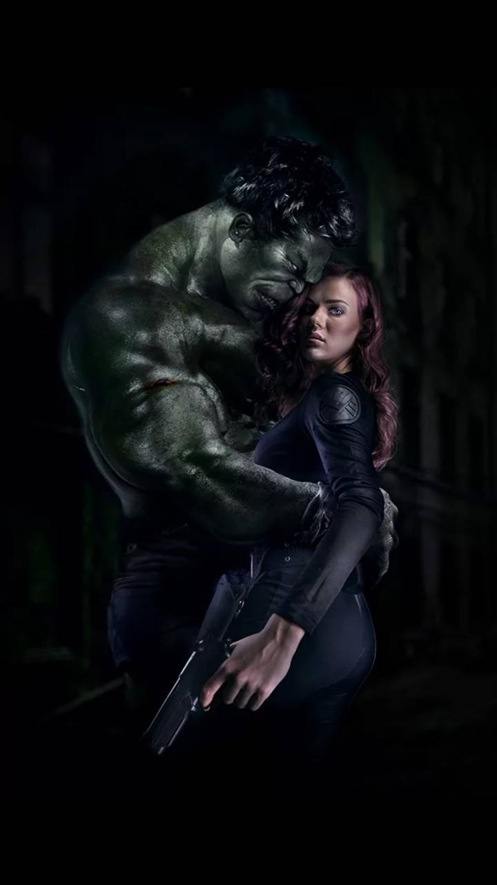 hulk and black widow Wallpapers by georgekev