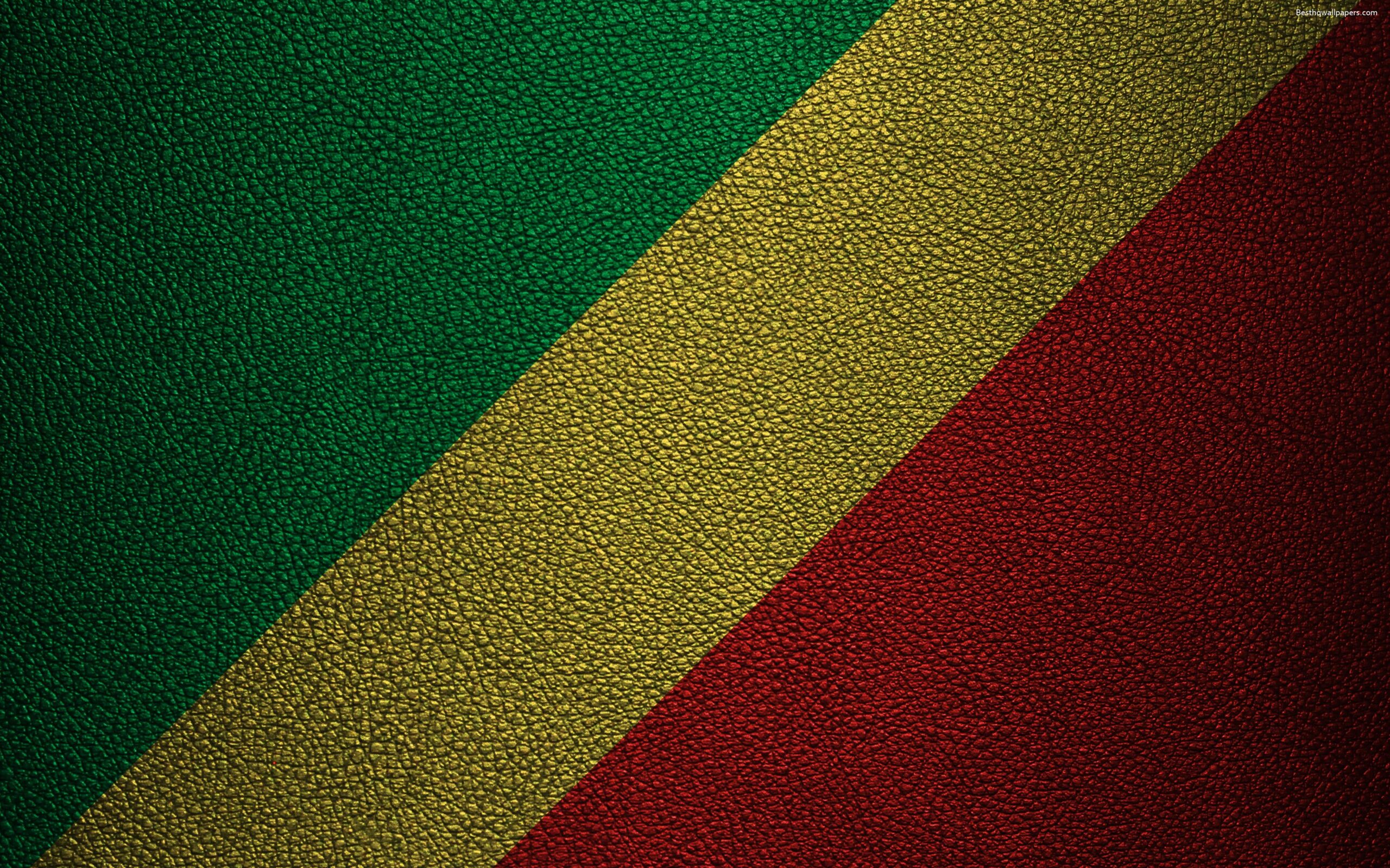 Download wallpapers Flag of the Republic of Congo, Africa, 4k