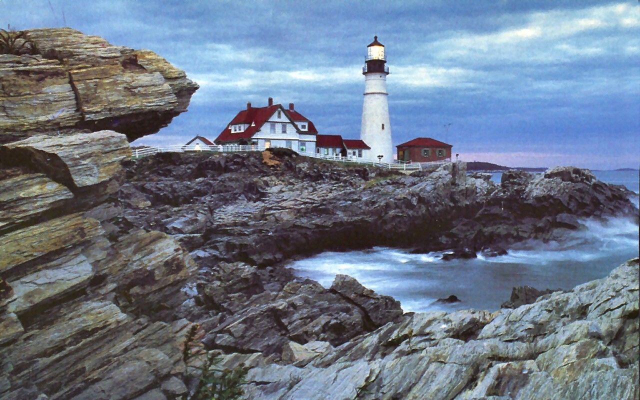 Lighthouses: Portland Head Lighthouse Photography Lake Waterscape