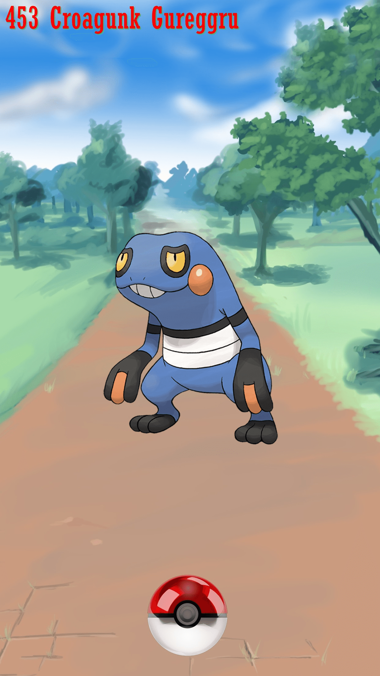 453 Street Pokeball Croagunk Gureggru