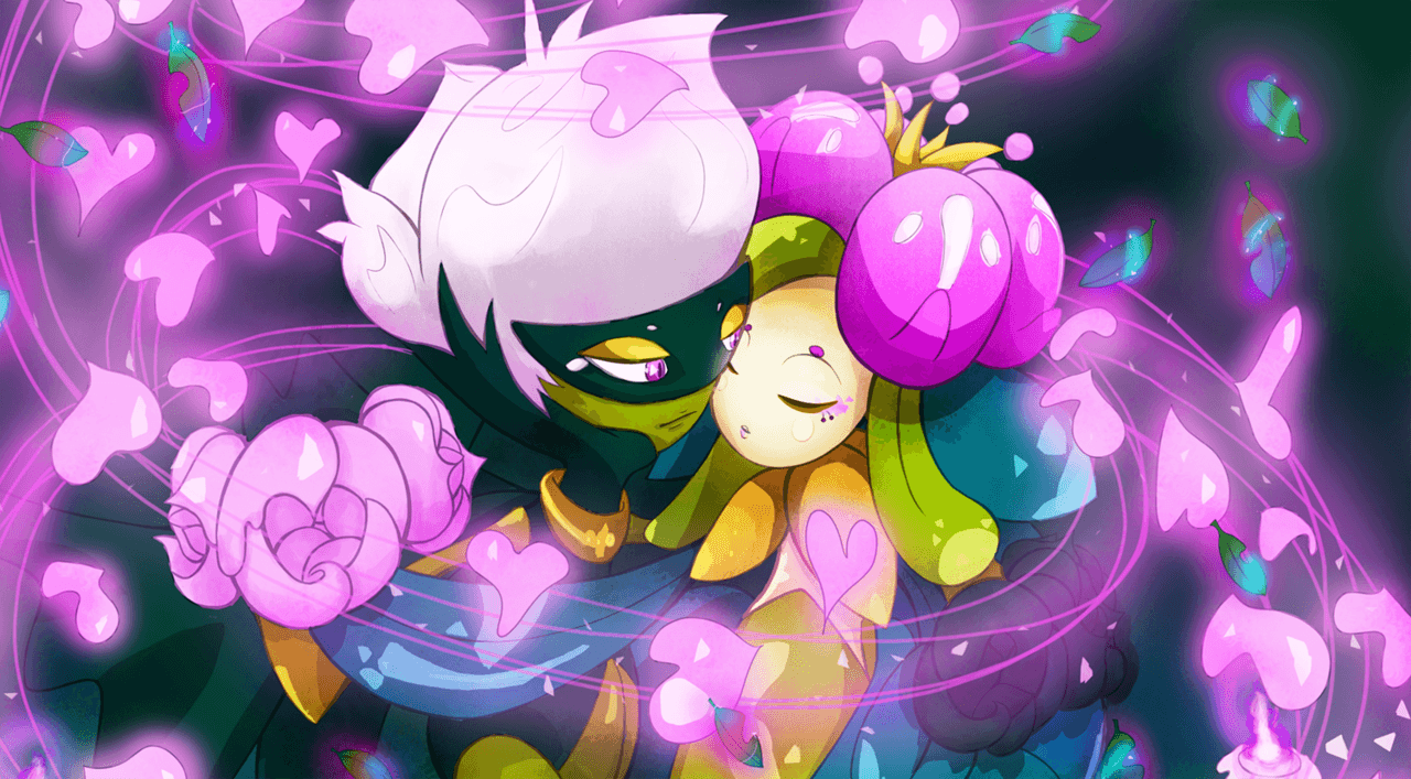 Roserade and Lilligant by Spagettiurchin