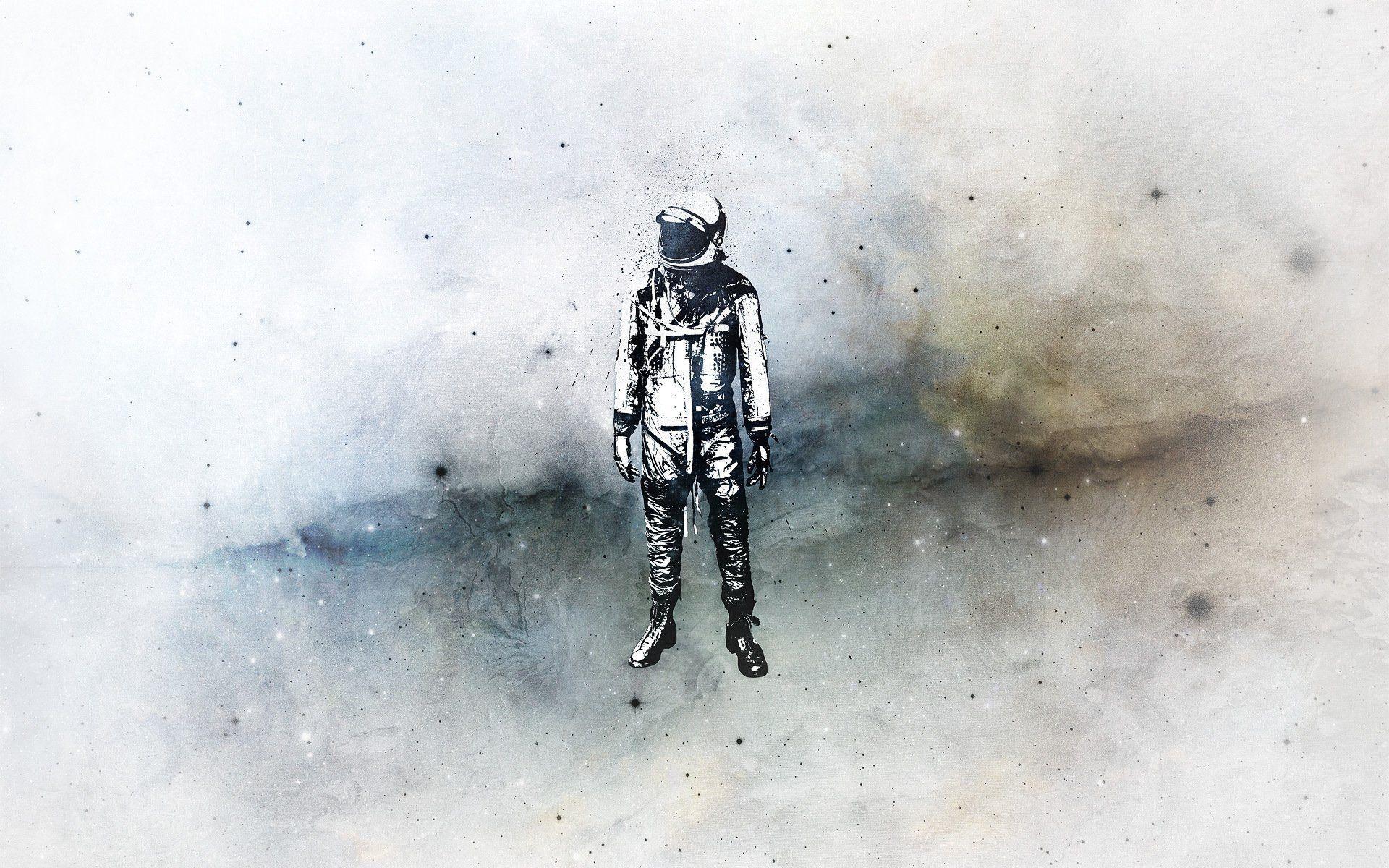 suit cosmonaut minimalism HD wallpapers