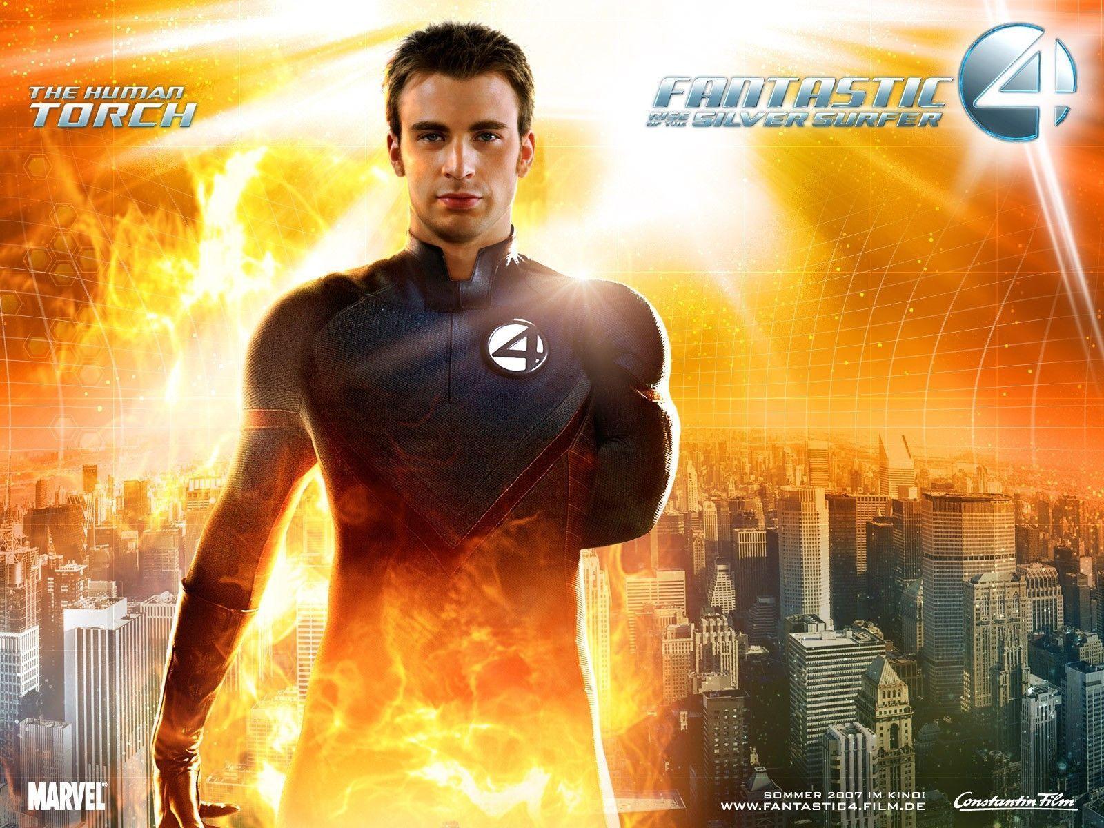 Wallpapers Fantastic 4 Chris Evans Human Torch Johnny Storm Rise