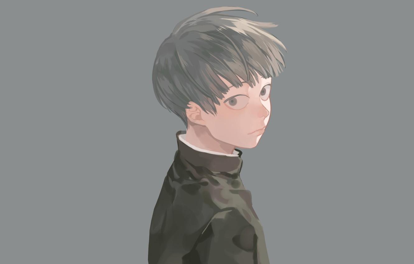 Wallpapers look, background, anime, art, guy, Mob Psycho 100