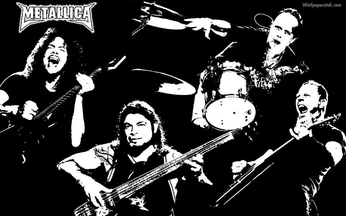 Metallica Group Artist Rendering HD Wallpapers