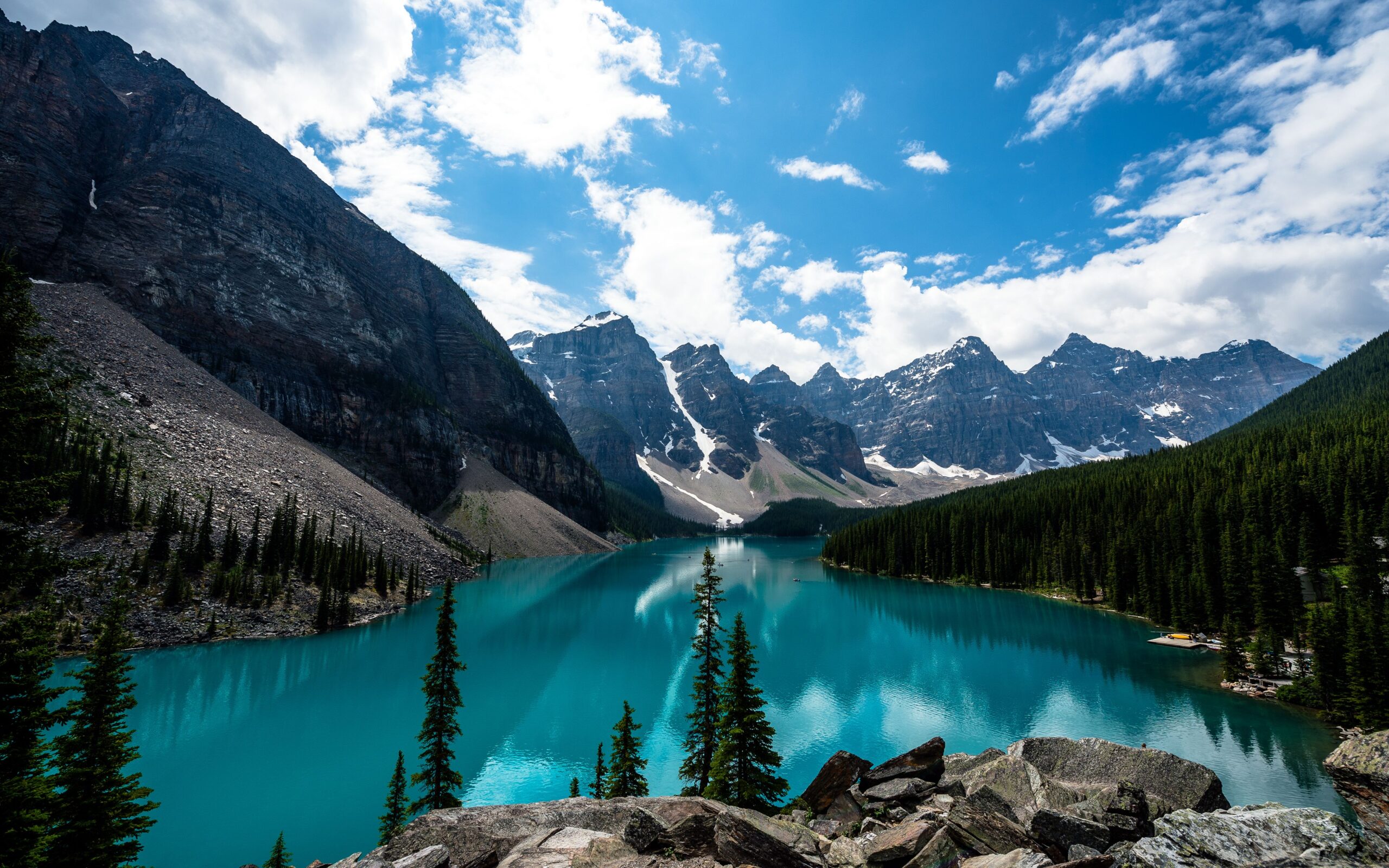 Wallpapers Moraine Lake, Lake Louise, Banff National Park, Canada