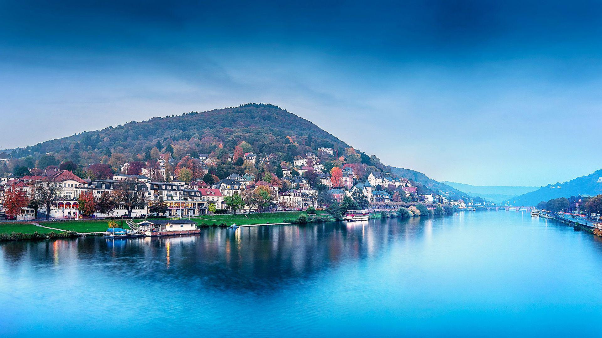 Photo Germany Heidelberg Mountains Coast Rivers Marinas