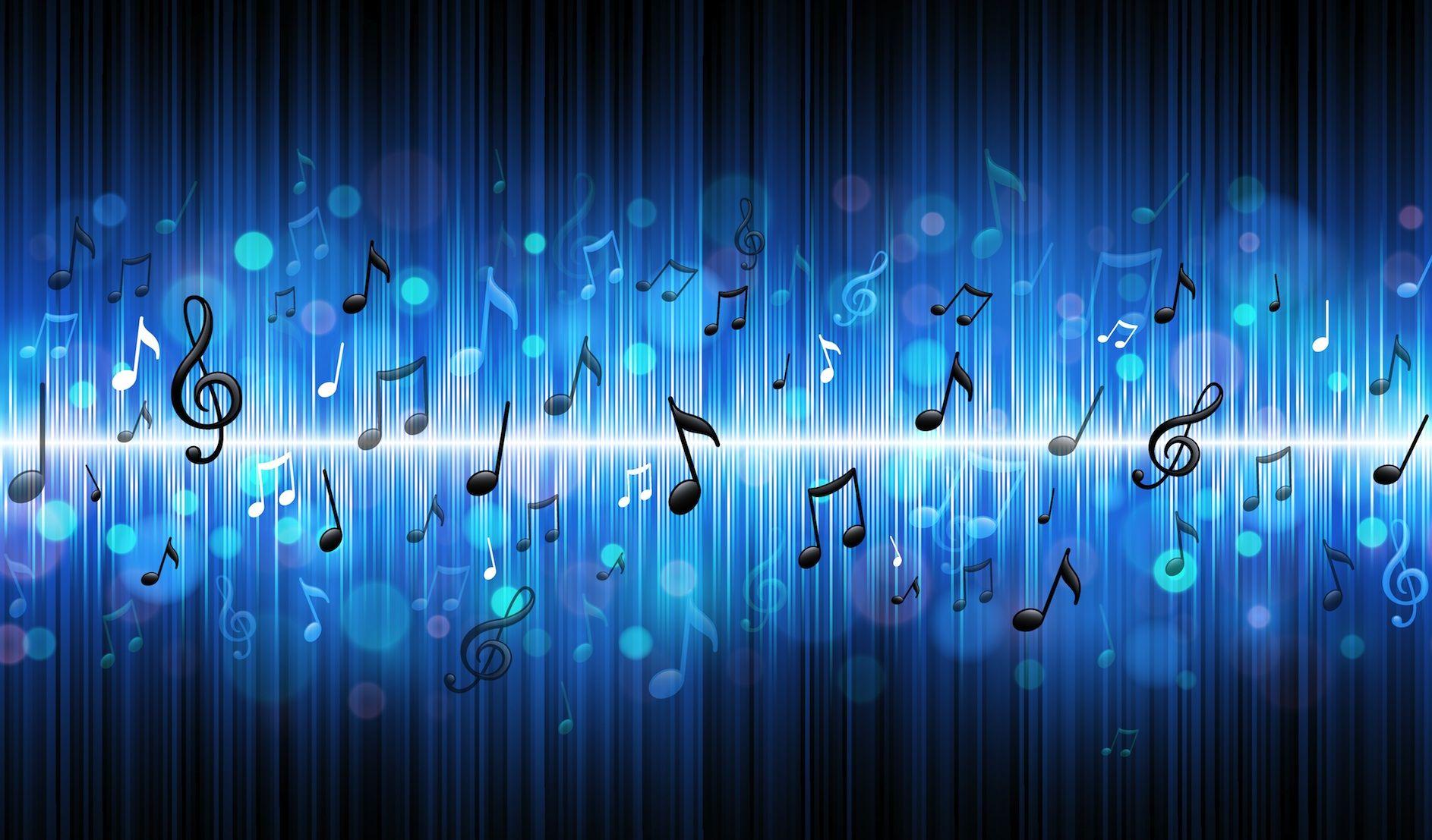 Blue Music Notes Widescreen Wallpapers