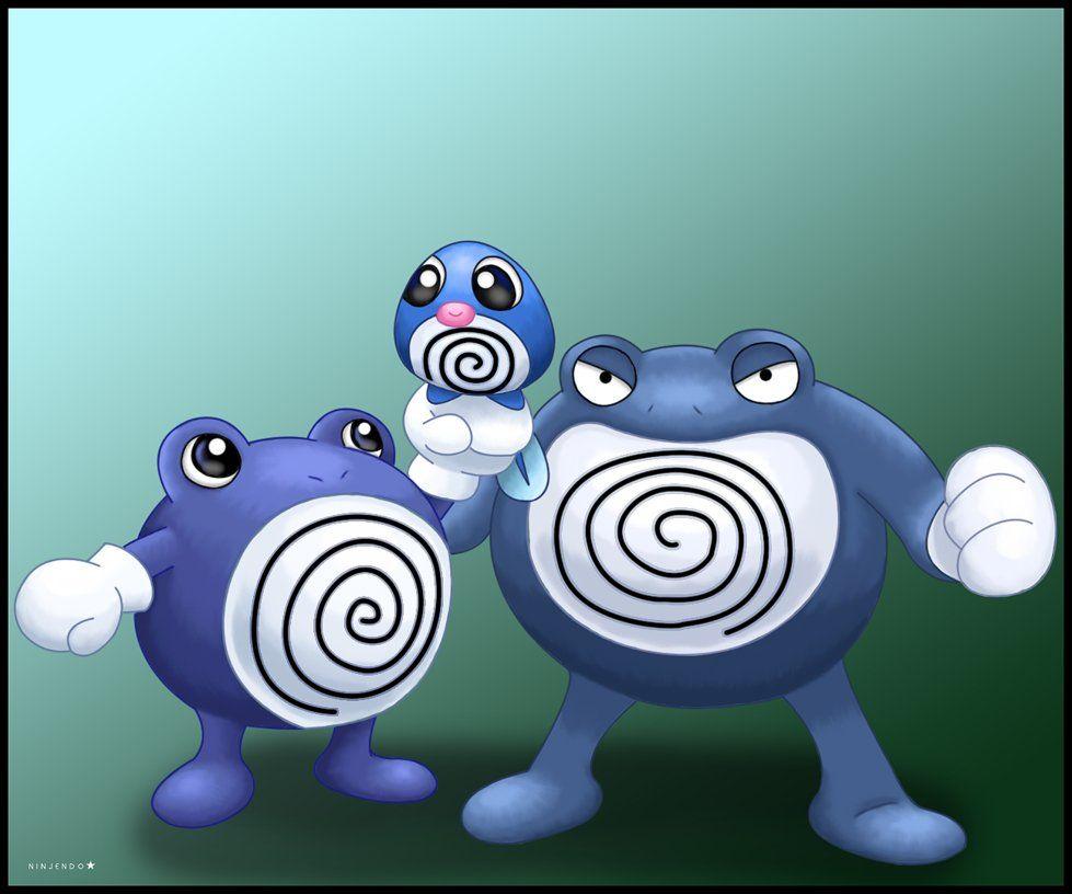 Poliwag, Poliwhirl and Poliwrath by Ninjendo