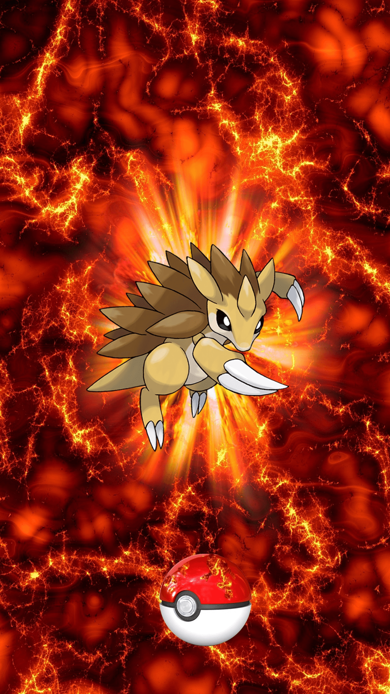 028 Fire Pokeball Sandslash Sandpan Sandshrew