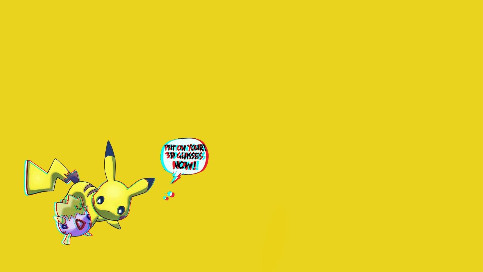 Pokemon yellow pikachu 3d wallpapers