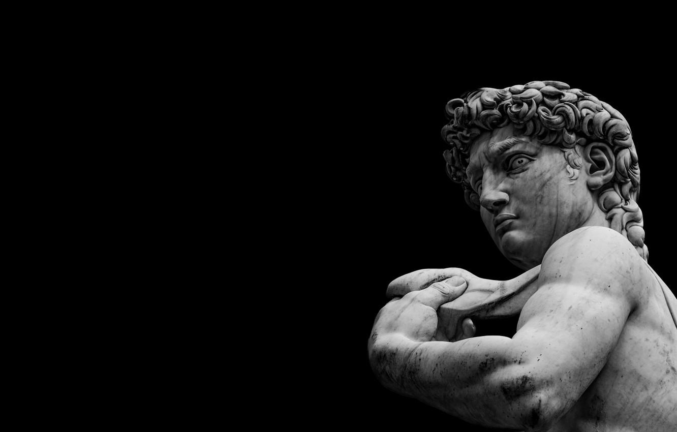 Wallpapers statue, marble, Florence, Michelangelo, David image for