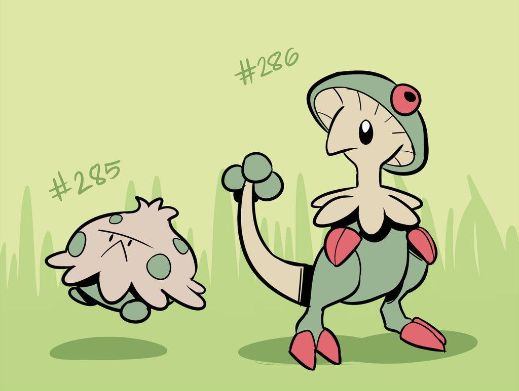 Shroomish, Breloom by RoastedStix