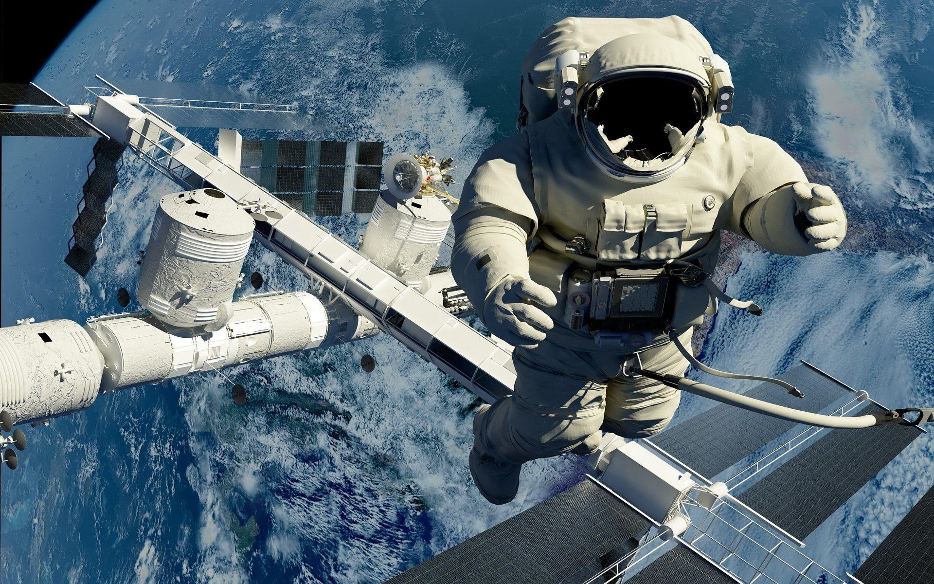 space station out in the open space cosmonaut HD wallpapers