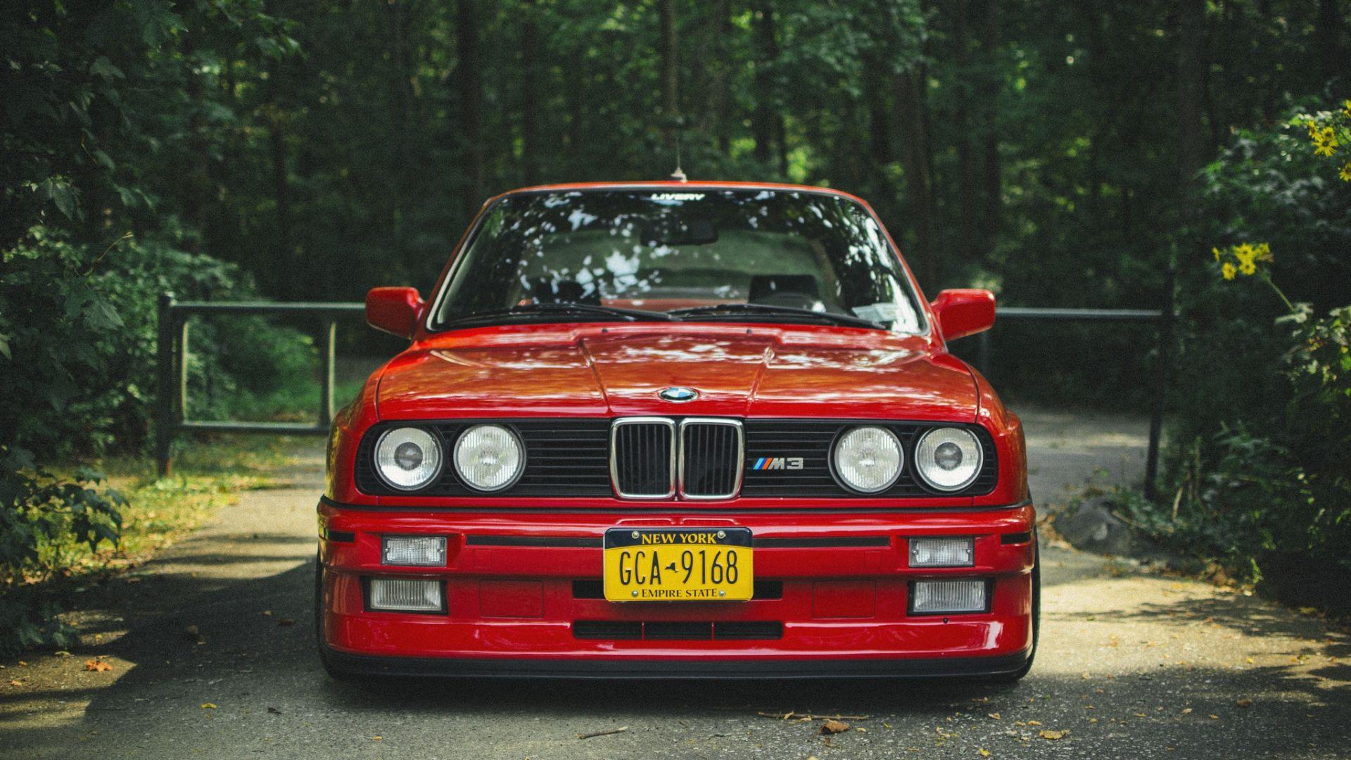 Download Wallpapers Bmw, E30, M3, Red, Tuning Full HD