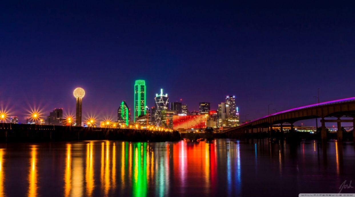 Skyline Dallas At Night Hd Wallpapers