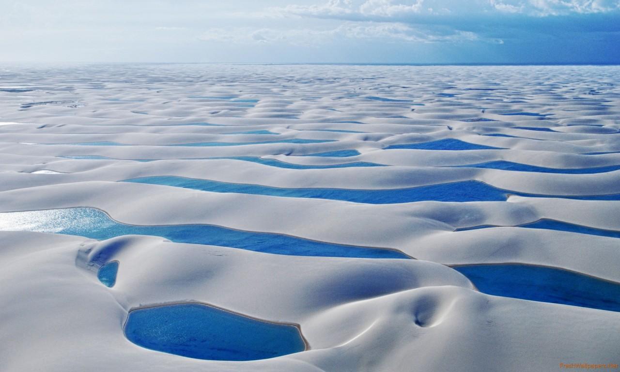 Lencois Maranhenses National Park Lagoons wallpapers